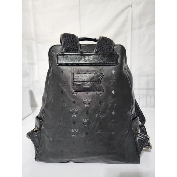 MCM Honshu Tantris Studded Backpack Black - Picture 8 of 16